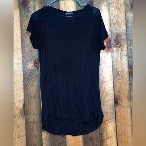 Longer semi sheer top